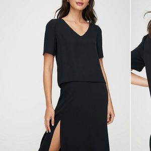 *SOLD* Aritzia Babaton Randy Blouse Shirt Black